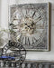 Large Square Mirror Clock