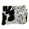 Classic Cowhide Zip Clutch Bag